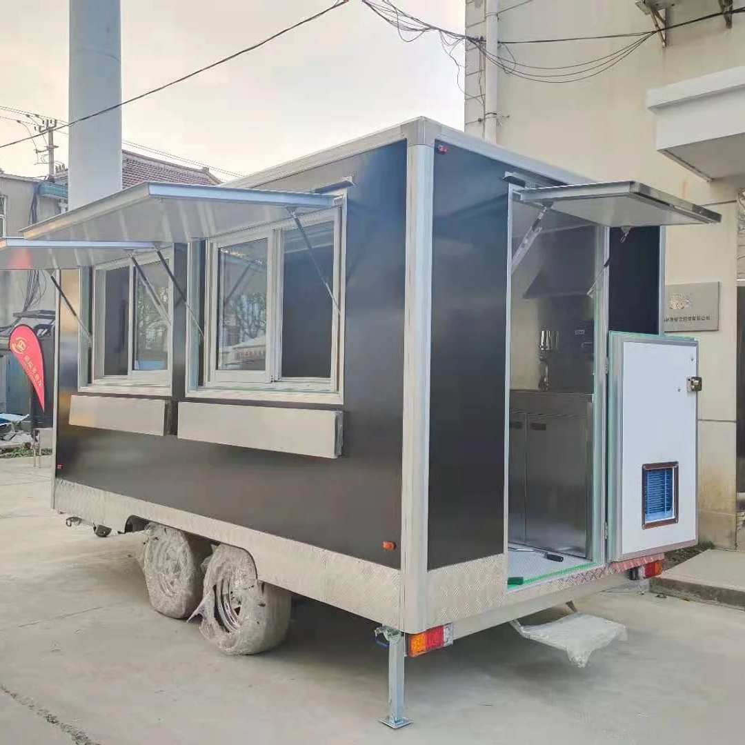 Van Catering Trailers Truck Food Kiosk Hot Dog Cart Price