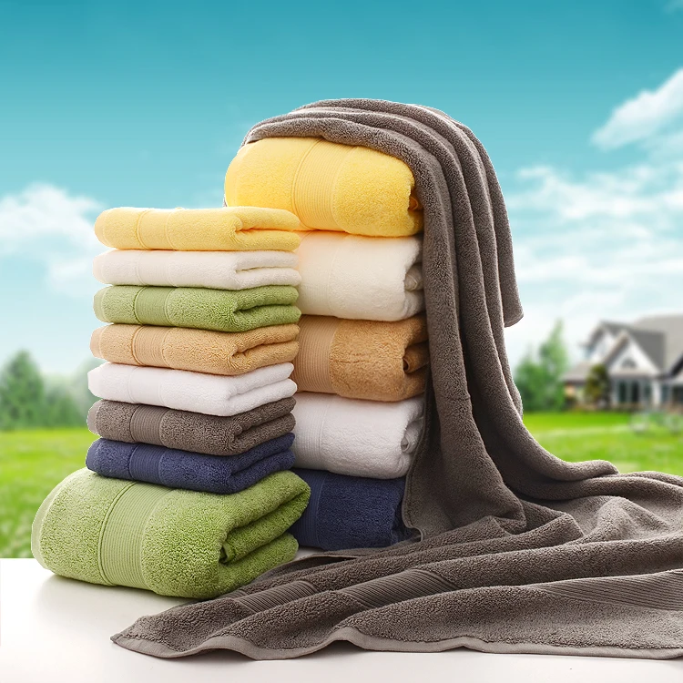 Towel luxury set hotel bath towel 100% cotton best brand Hilton bathroom absorbent and durable bath towel set