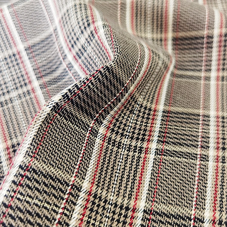 Хорошее качество tr подходящая TR спандекс г/м2 окрашенная пряжа тканая ткань для длинного пальто для женщин