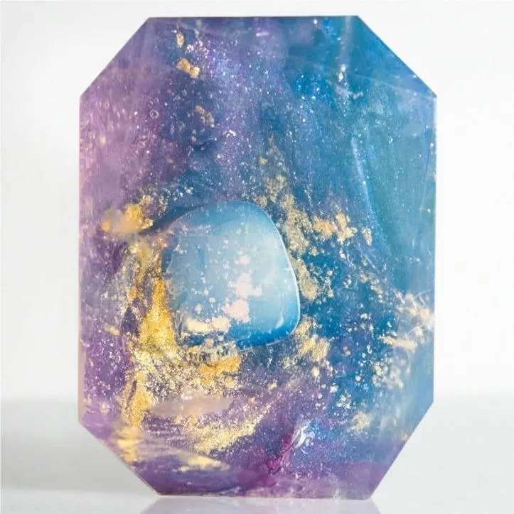 Kabbalah Private Label Moisturizing Organic Soap Stone Gentle Cleansing Fragrance Handmade Gold Crystal Gemstone Soap