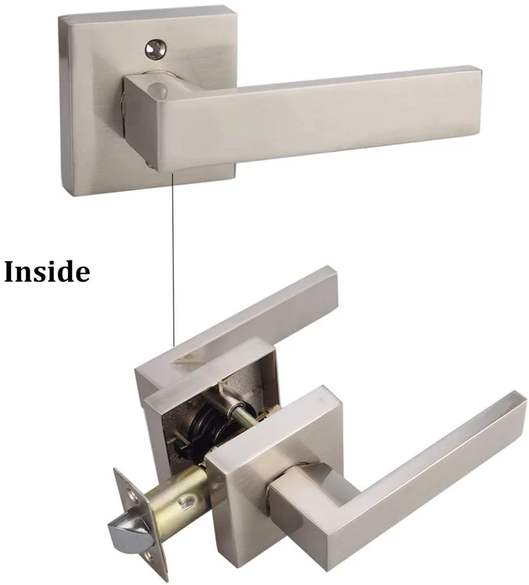 Aluminium Door Handle Plate Simple Style New 2021 Door Handle Plate Key Lock multi point lock