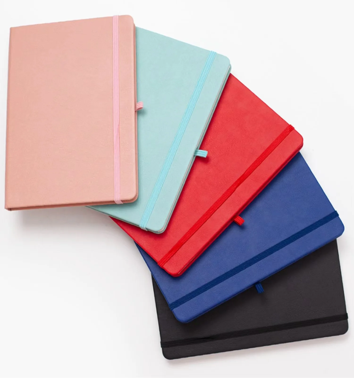 Elastic Band Pu Leather Journals Custom Logo Notebook Office School Supplies Custom Notebooks For Students School With Logo