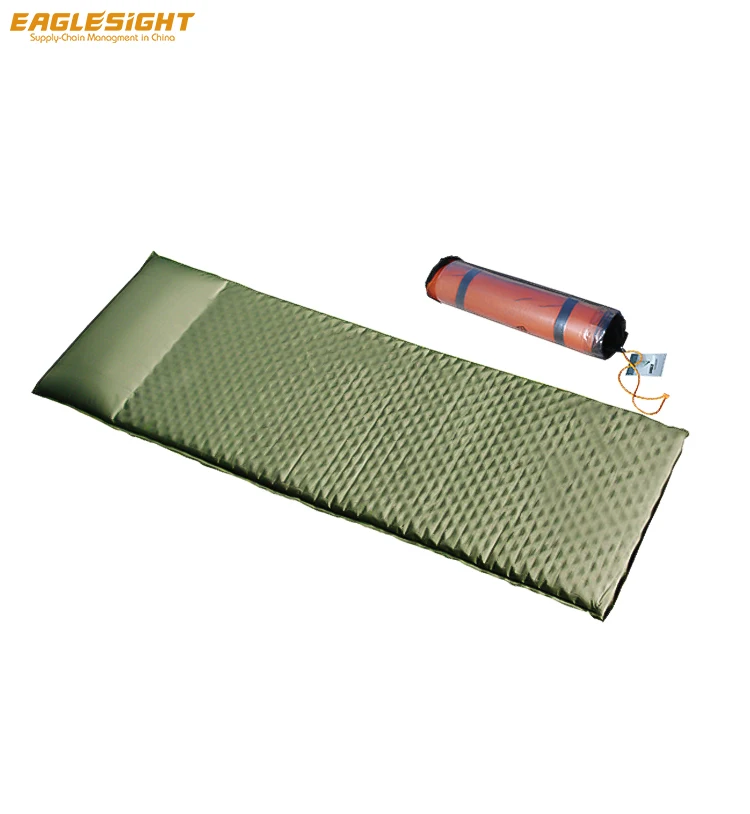 Super Comfortable 2 inches Thick Camping Self-inflating Sleeping Pad with Built-in Pillow Outdoor Camping Self-inflating Air Mat