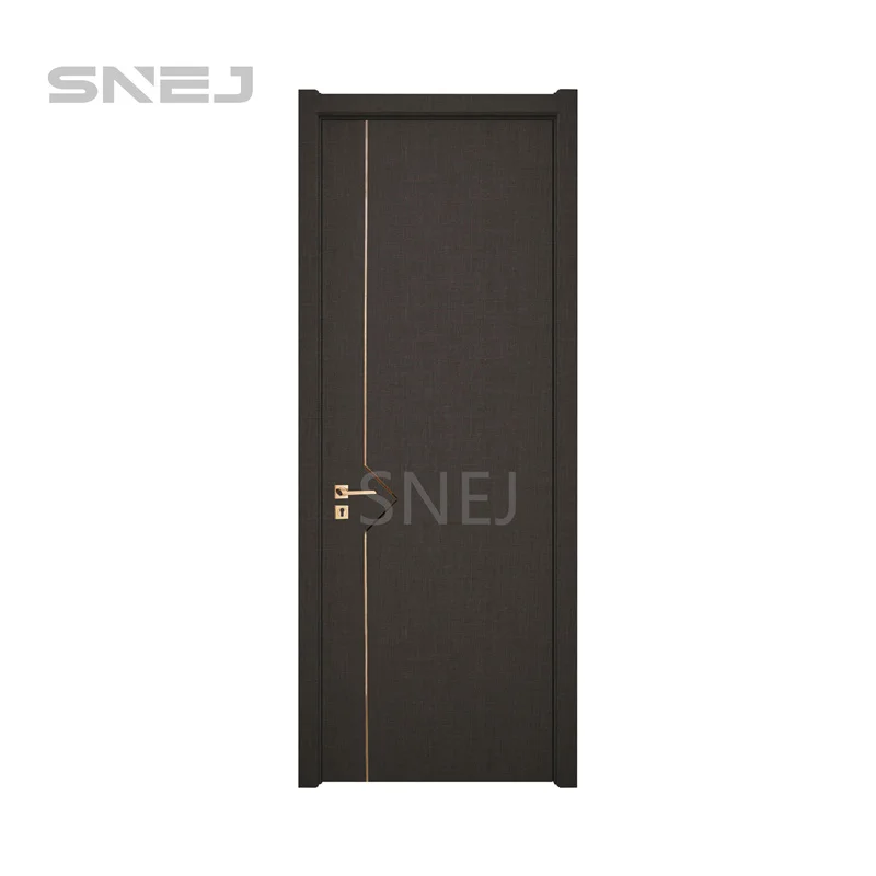 mdf interior door with smart door lock for villas