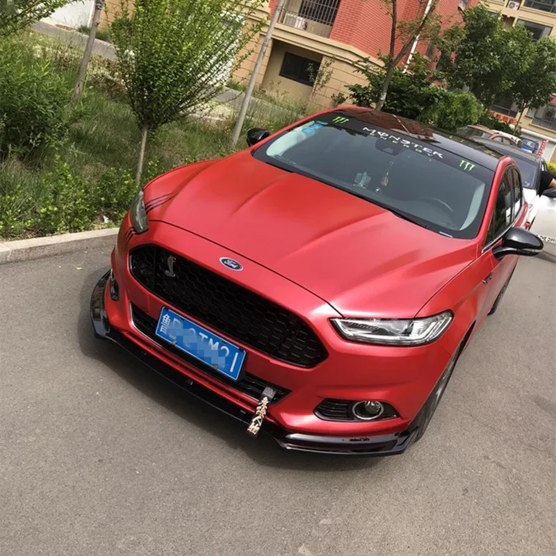 For FORD MondeoFront shovel style YCK Body kit spoiler 2013-2016 Mondeo ABS Rear lip spoiler front Bumper Diffuser Protector