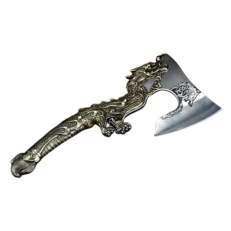 2023 Butcher Flying Dragon Bone Cutting Axe Customized All Steel Sustainable Kitchen Chef Knife by Chinese Factory