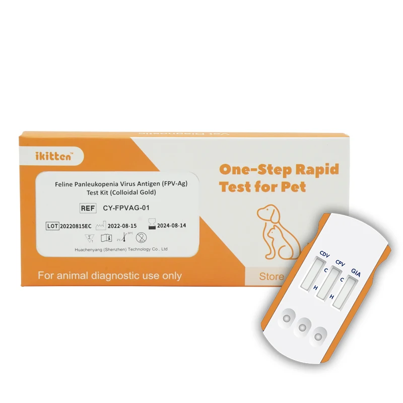 Parvovirus/Distemperment/Giardia Test Kit Cdv-Cpv Gia Ag Test Kit Cpv And Cdv Dog Test Kits