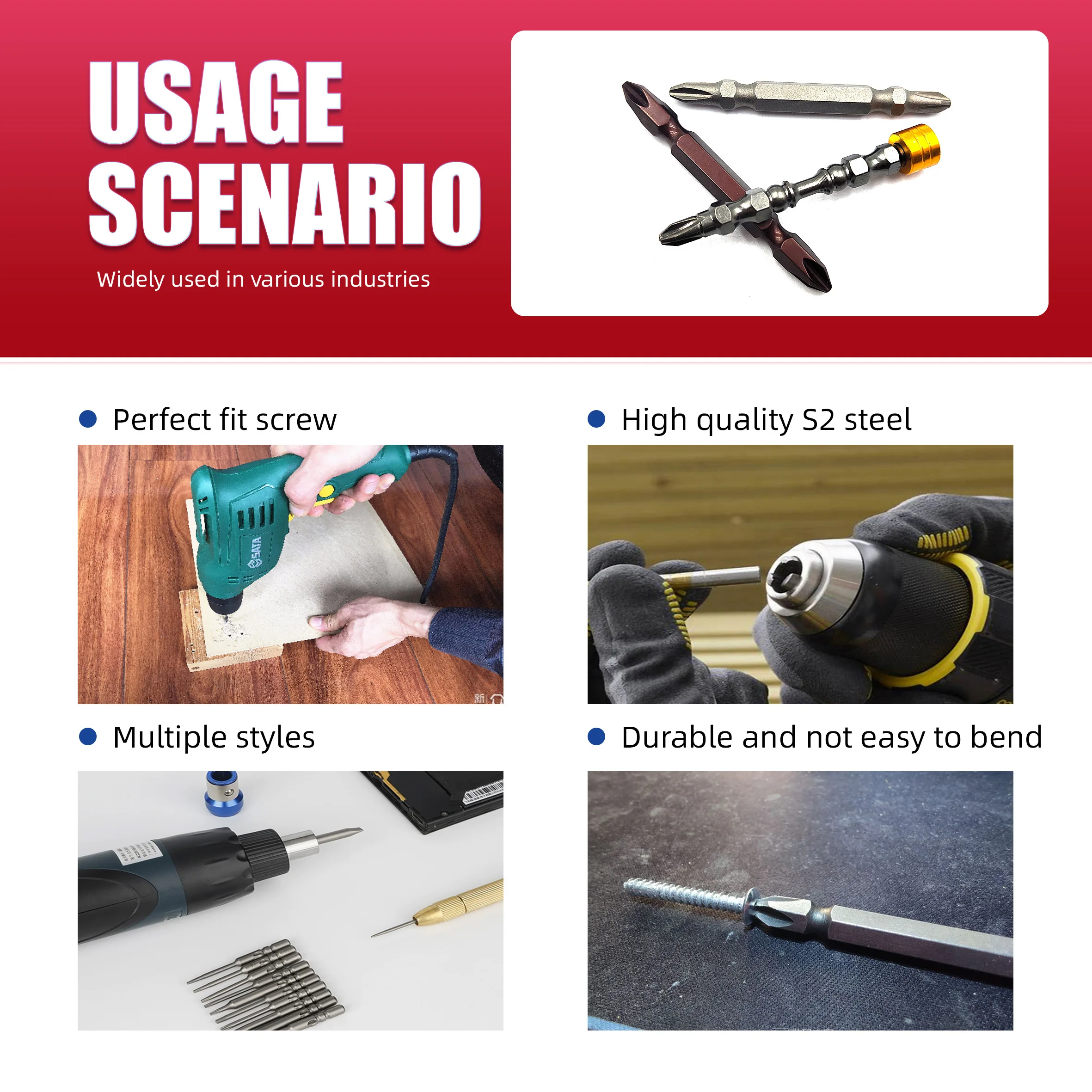 Phillips Screw Bits  Magnetic material S2 manufacturer