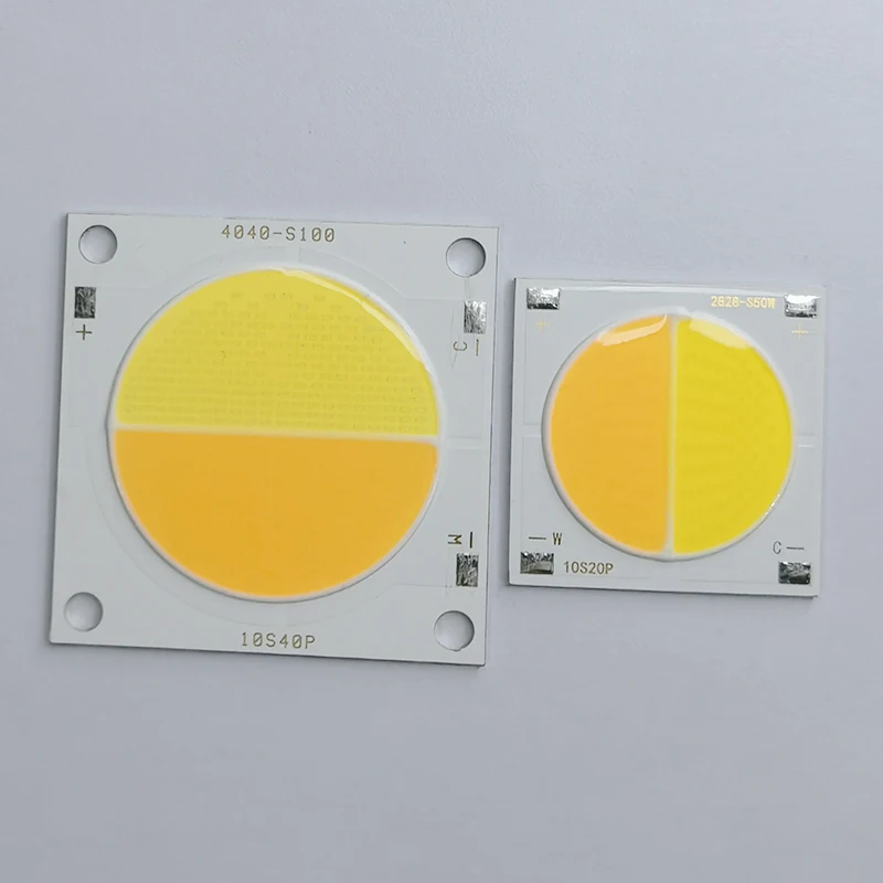 Sanan Epistar Bridgelux High power 100W 200W COB LED Chip High cri Bi color 3000K 5600K CRI95 CRI97 CRI98 Video Film Lighting