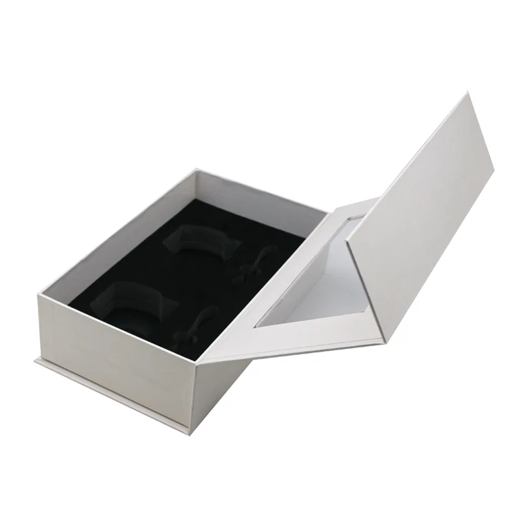 Luxury Paper Cardboard Magnetic Book Shaped Gift Lipstick Skincare Perfume Boxes Packaging Set Cosmetic For Cosmetics