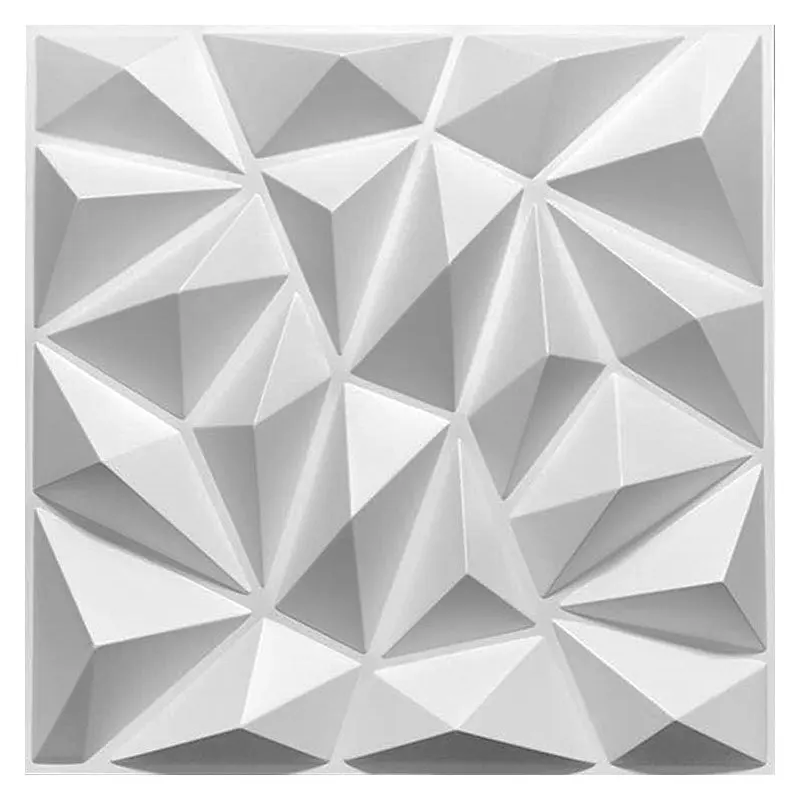 Diamond 3d pvc wall panel interior background decoration pvc wallpapers 3d pvc wall cladding sheet