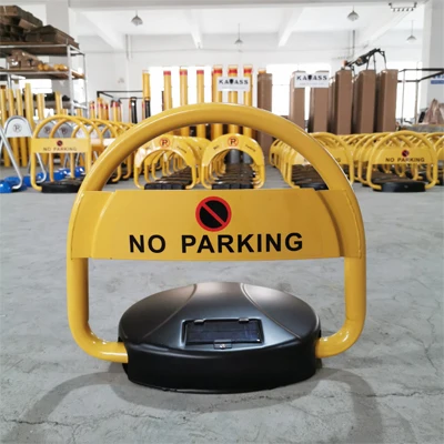 Smart No Parking Solar Charging Powered Remote Control Car Parking Lock Blue tooth App Whit Solar Panel App