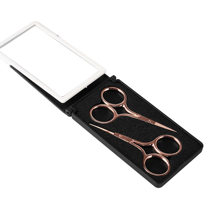 
Professional Stainless Steel Curved Wide Tip Eyebrow Scissors for Eyebrow or nose hair 