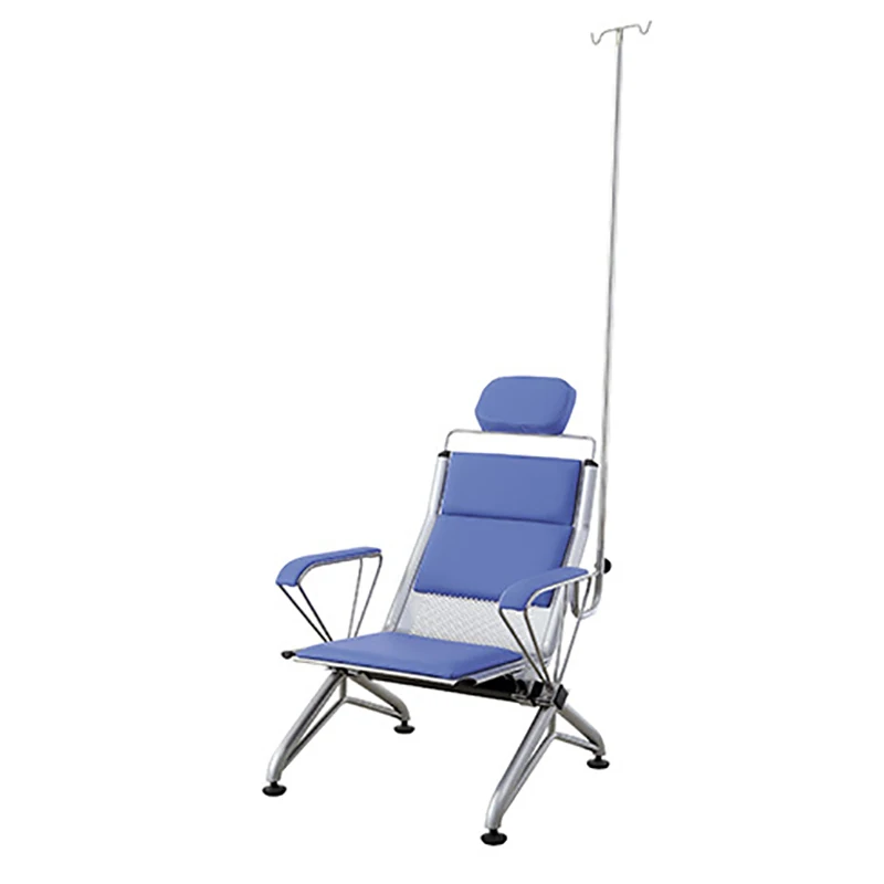 AliGan Hospital Patient Waiting Chair With Comfortable High Backrest cushion Stainless Steel Transfusion hook and The armrest