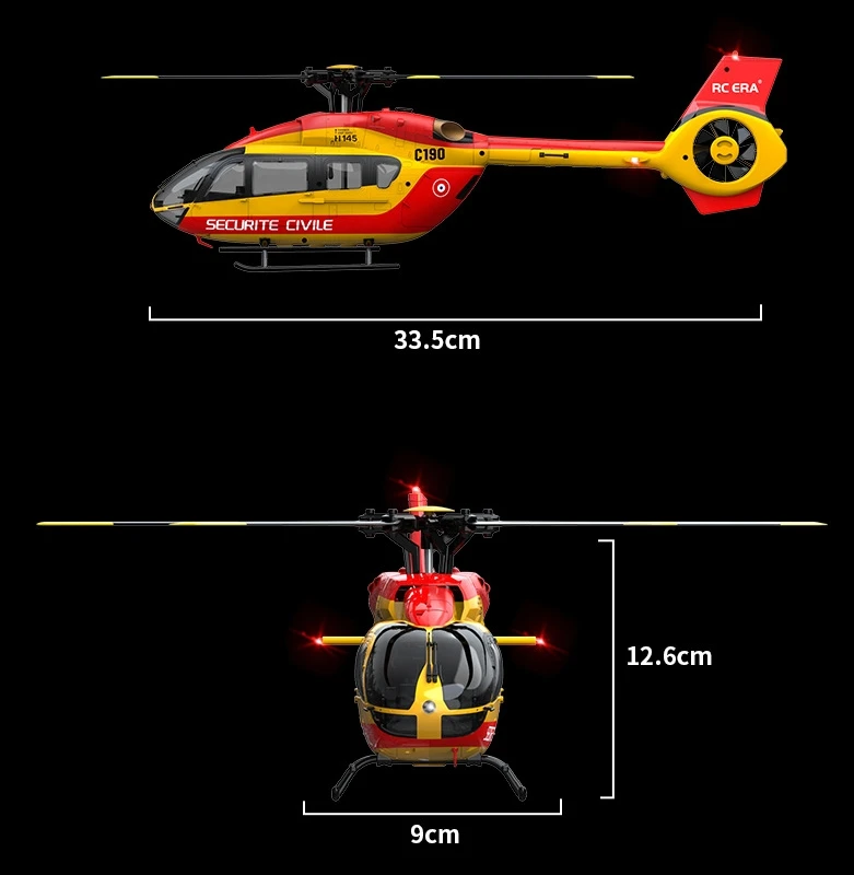 RC Airplane Remote Control Aircraft Toy for Kids C190 RC helicopter with Barometric height setting.