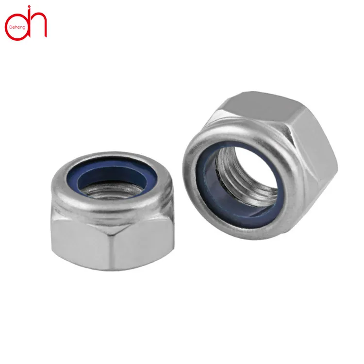 Din985 982 нержавеющая сталь Шестигранная нейлоновая вставка фиксирующие