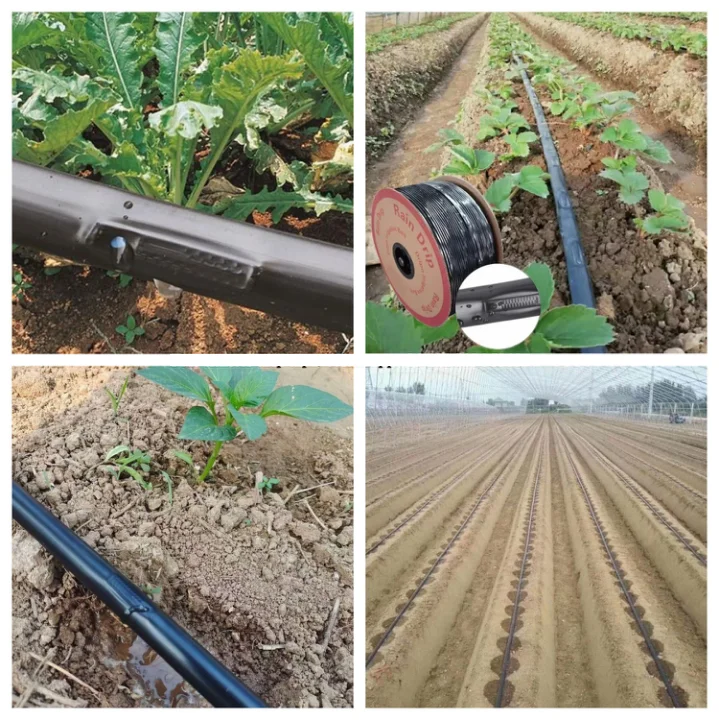 farm irrigation system using 16mm drip tape flat emitter watering potato/corn drip irrigation tape