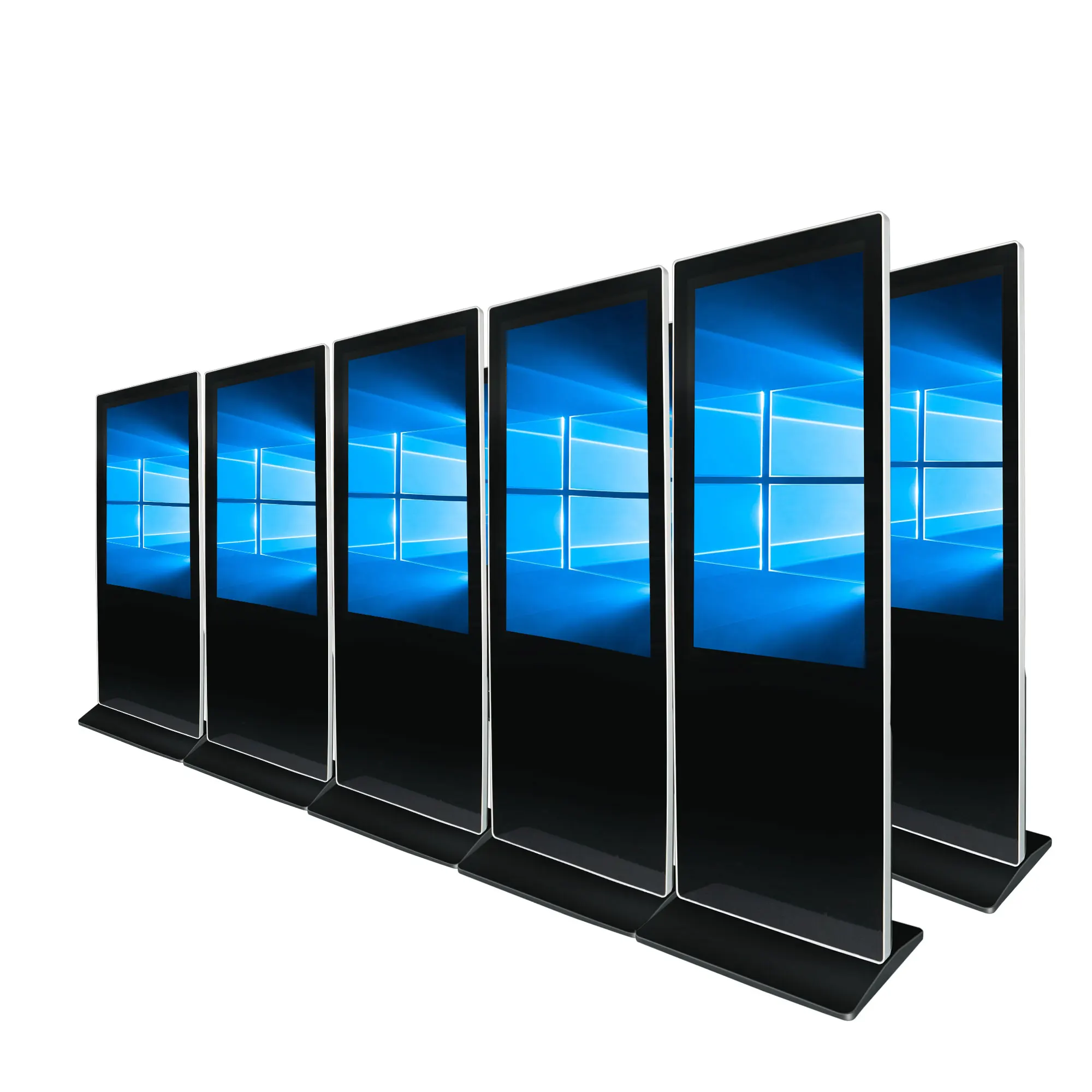 FHD QHD UHD IPS 178 View Angle 3000:1 Contrast Multi Touch Vertical Advertising Screen Floor Standing Signage