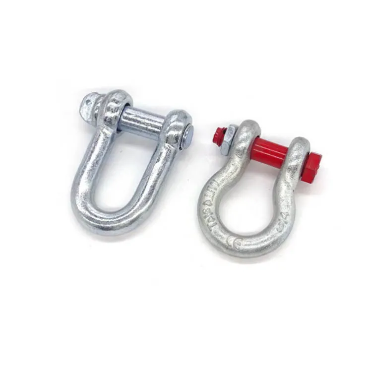 High Strength Drop Forged Dee Standard Anchor Chain D Shackle With Screw Pin