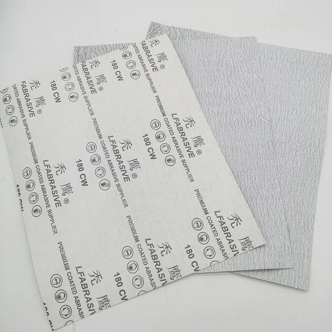 white color sand surface latex paper backing dry polishing abrasive paper sand paper sheet