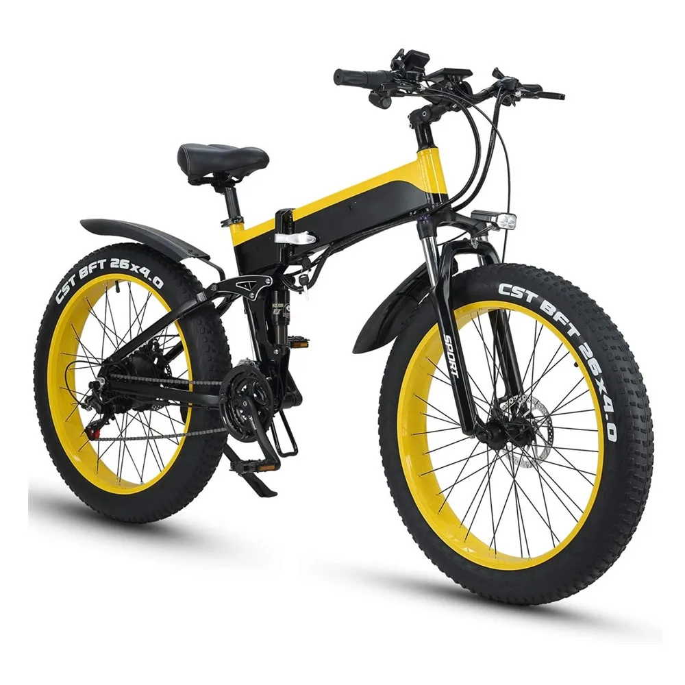 Fat Tire Folding E bike 10AH 12AH 26 Inch 48V 500W 750W 1000W mtb bicycle road ebike mountain Electric fat tire e Bike