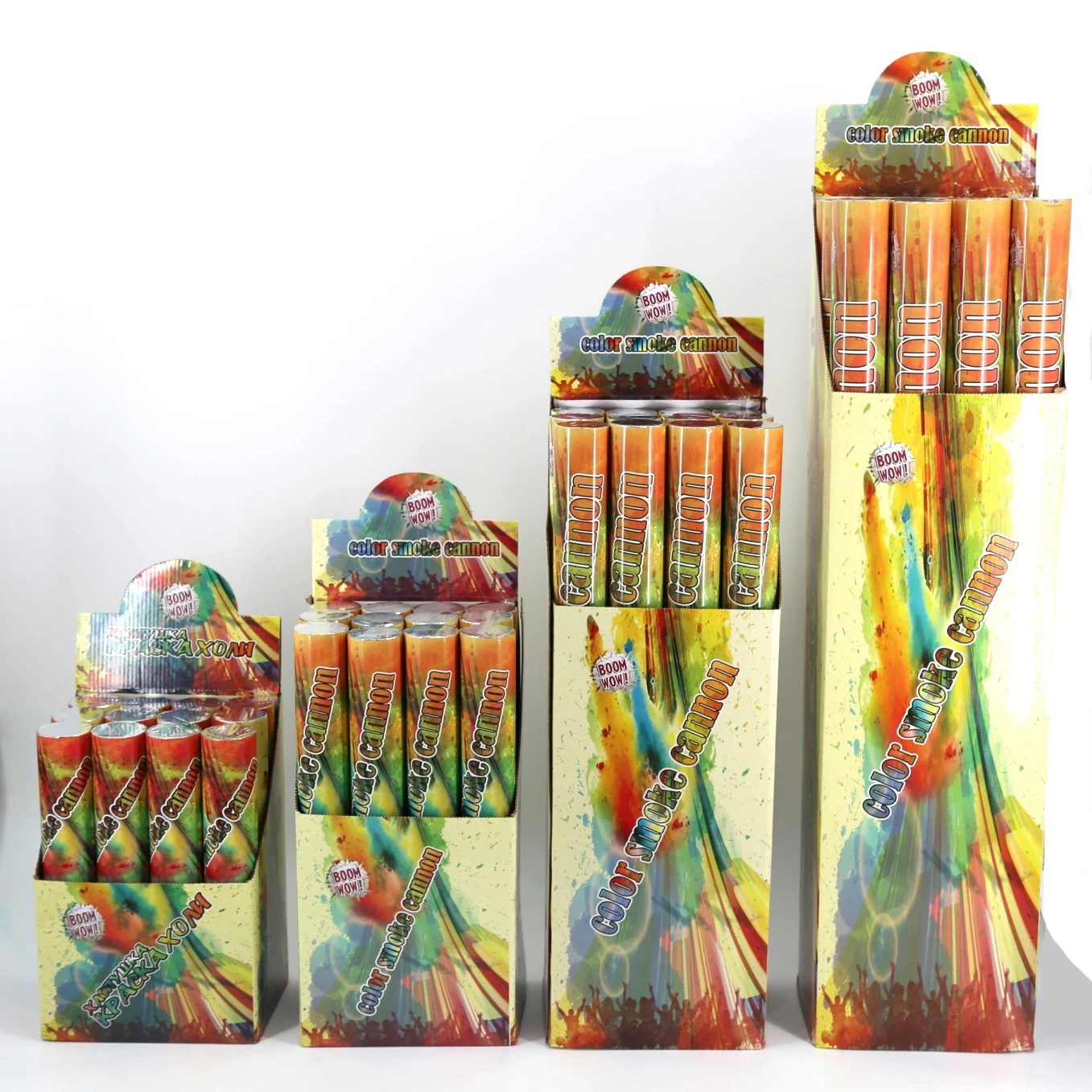 Supports Personalized Customization Holiday Powder Color Smoke Confetti Cannon Party Poppers Enhance Atmosphere Party Poppers