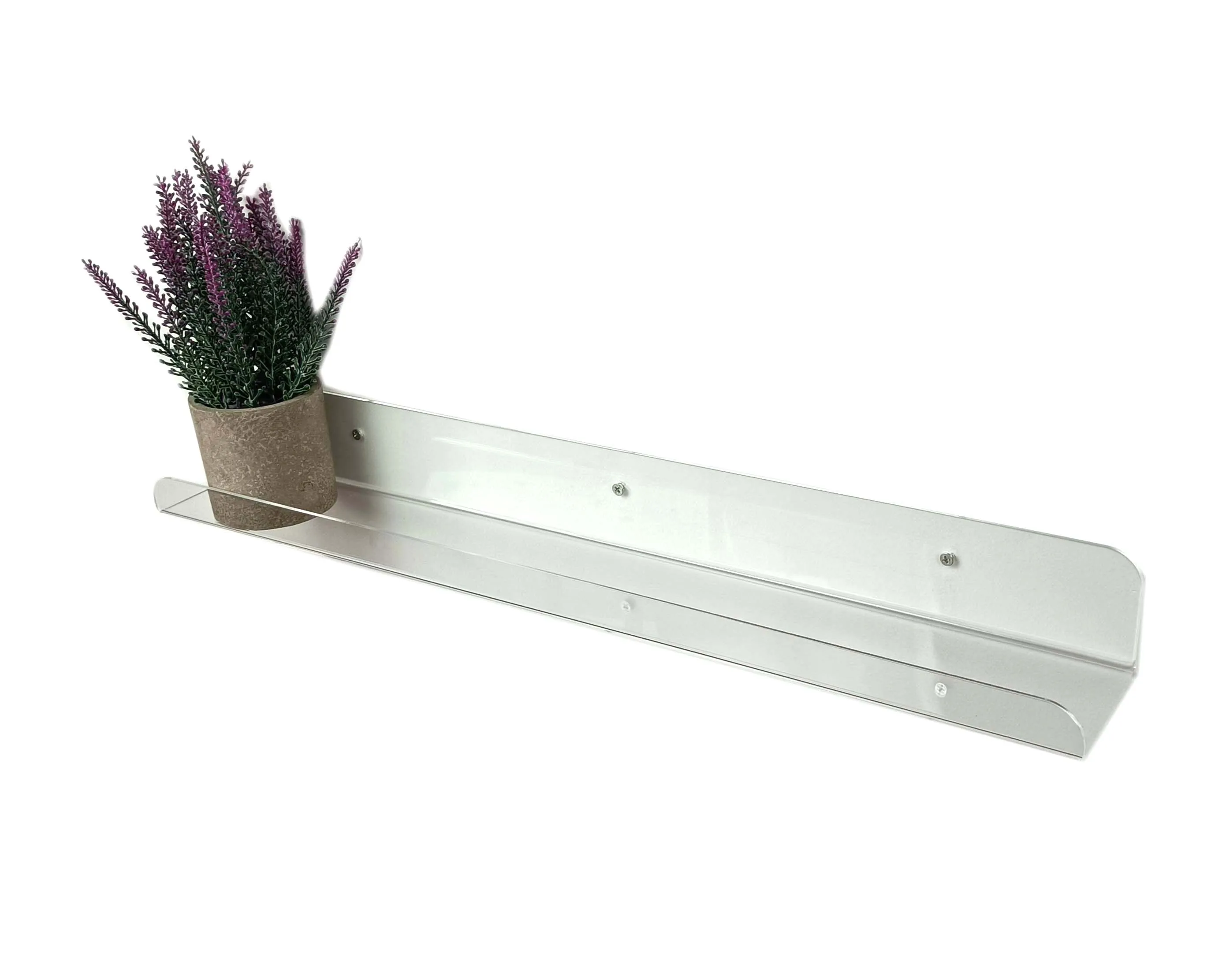 С выдвижной ручкой, размером 24 дюйма, сумка плавающие полки прозрачный акриловый полки Невидимый плавающий настенная полка книжная полка толщиной 3 мм Премиум книга дисплей полки