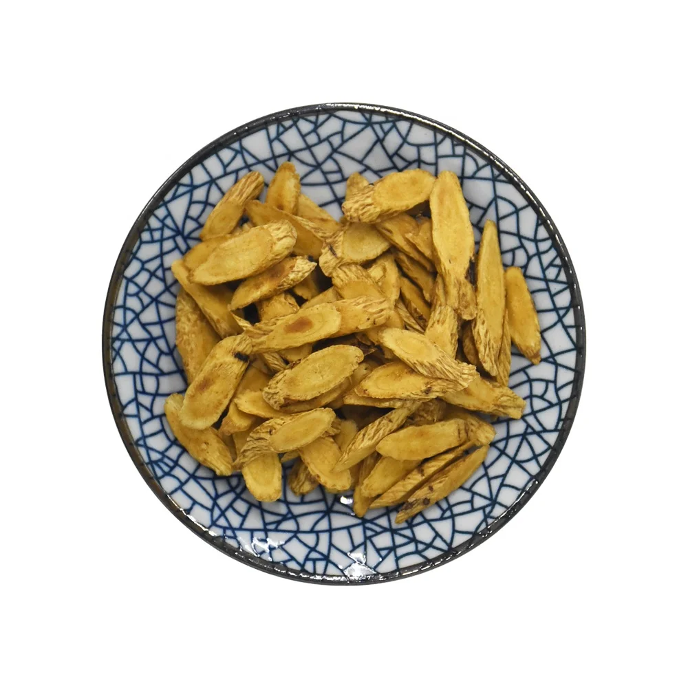 
Chinese Herbal Medicine Dried Cut Astragalus Root Processing with Honey 