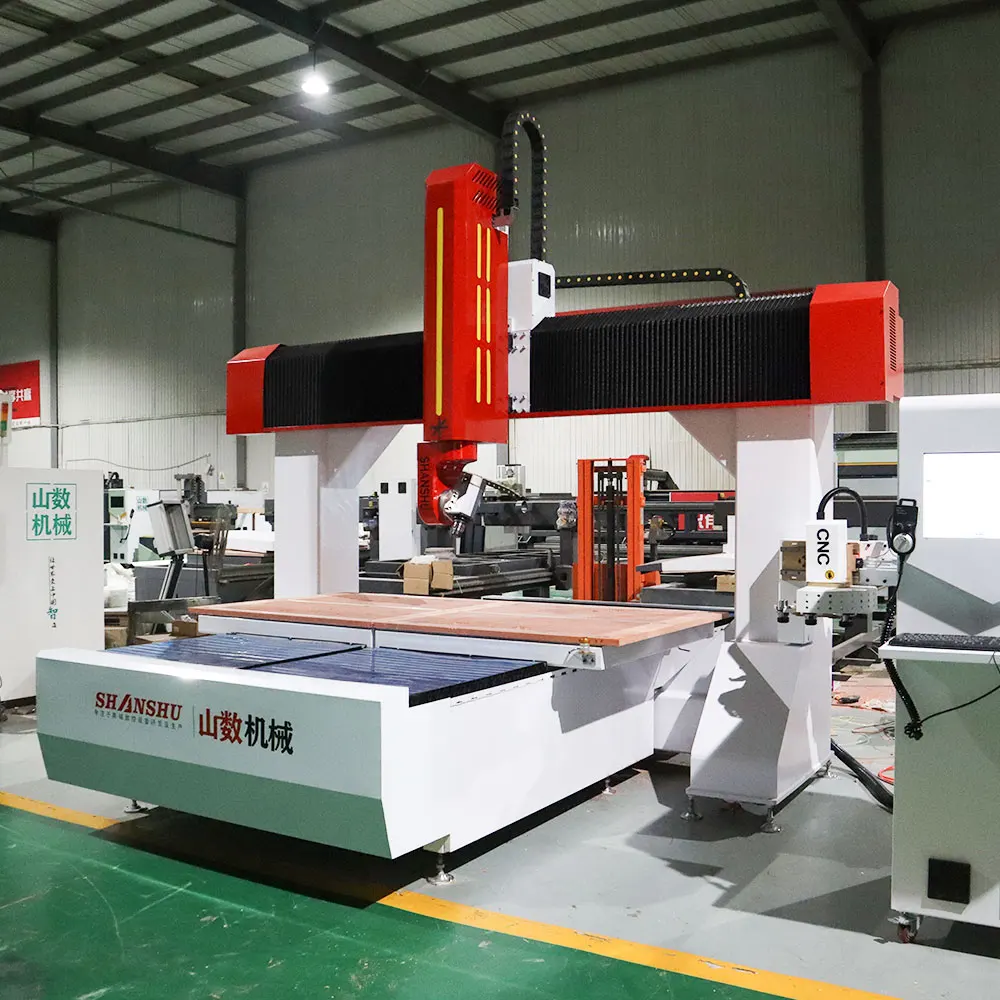 Manufacture 5 axis cnc machine with tool changer for shoe mould Large 5 axis cnc milling machine for metals