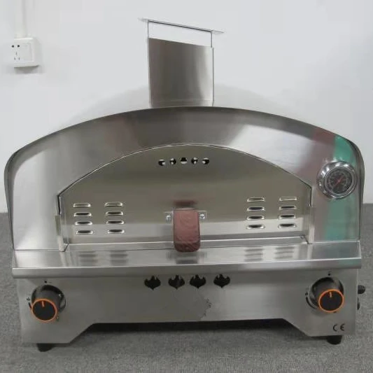 
Outdoor Kitchen Gas Pizza Oven BBQ Grills Two Burner Inside Very Special model No. PZ88D OEM ODM CKD SKD 
