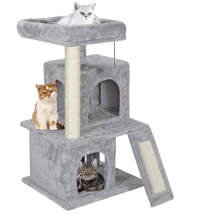 New Designed Cat Tree Cat Tower With Scratching Post Stair Cat Jumping Toy