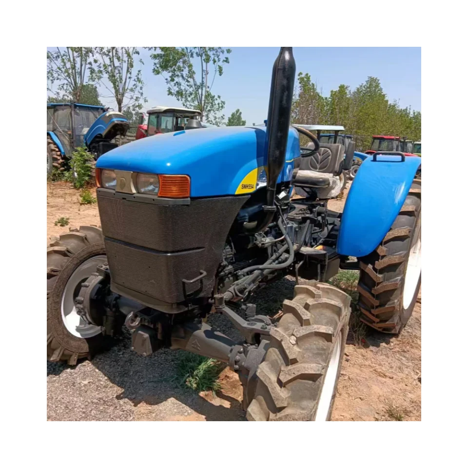 55HP agriculture for farming tractor Original engine 4wd in good condition low price New Holland for sale