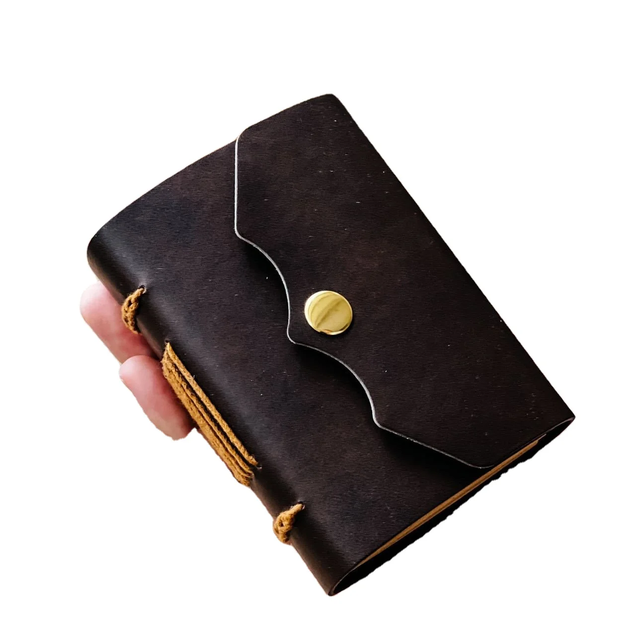 portable mini book Vintage Leather Journal Diary handmade crafts notebook for gift Promotional Business Planner Customized Logo