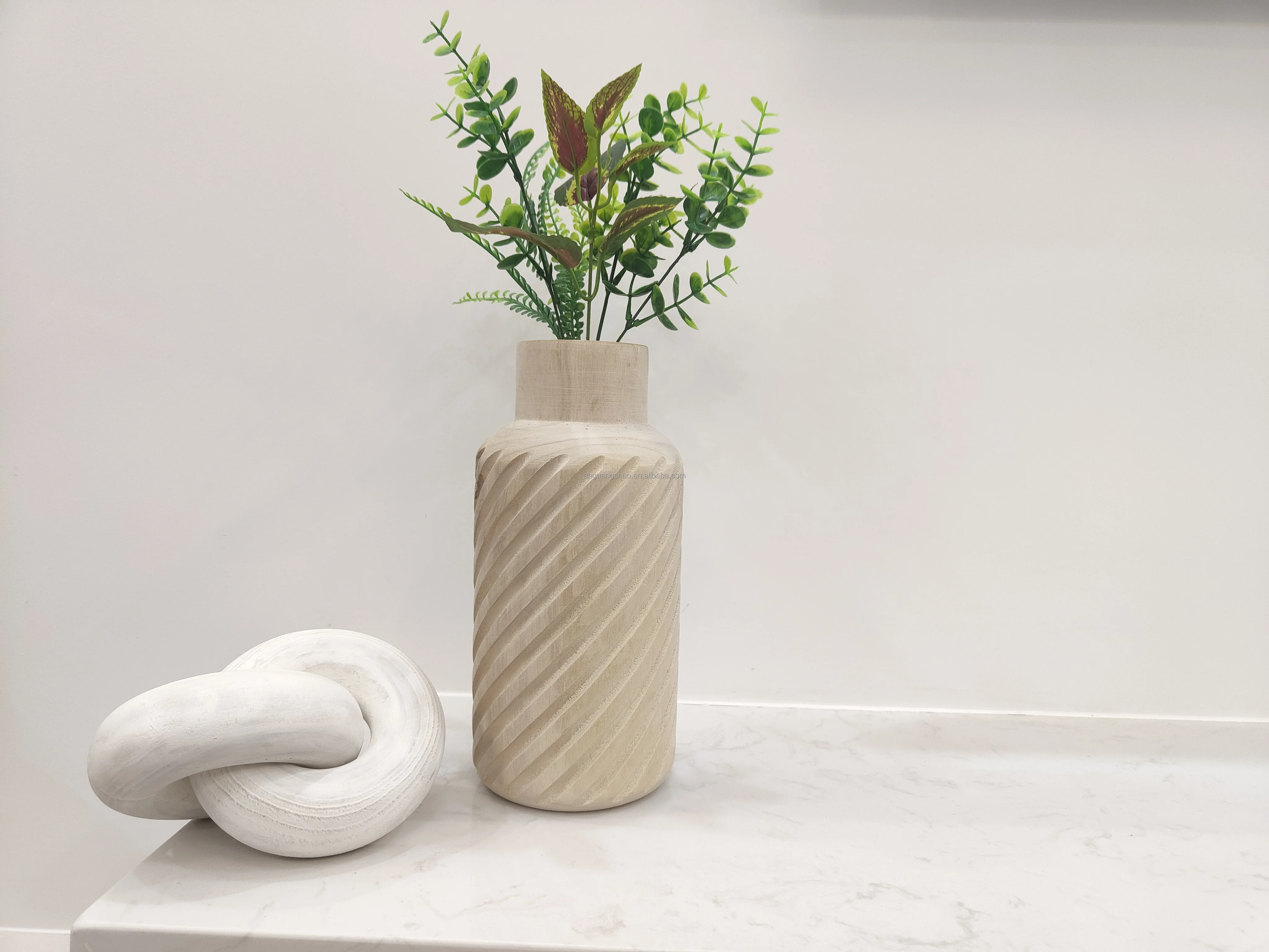 Home Decoration Pieces Curves Vases For Home Decor Hand Made/Country style vases for decor