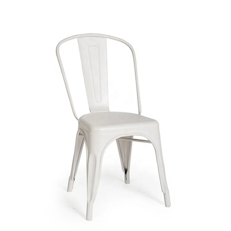 Красочные штабелируемые металлические стулья для ресторанов и столовых домов