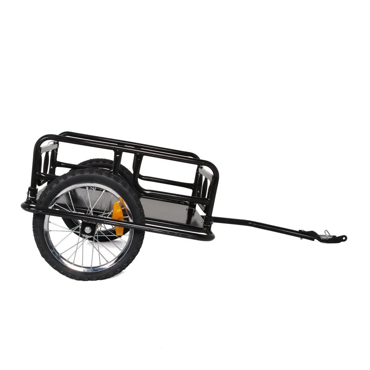 Bike Trailer Utility Cart and Bike Trailer Attachment Kit 88lb Capacity Towable Bike Cargo Wagon for Travel