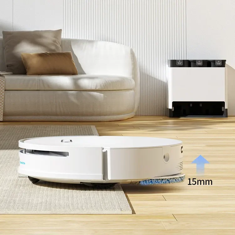 2023 Best Robot Vacuum Cleaner Room Cleaner Robot Lift Mop Auto Wash and Dry Mop With Tuya APP Control