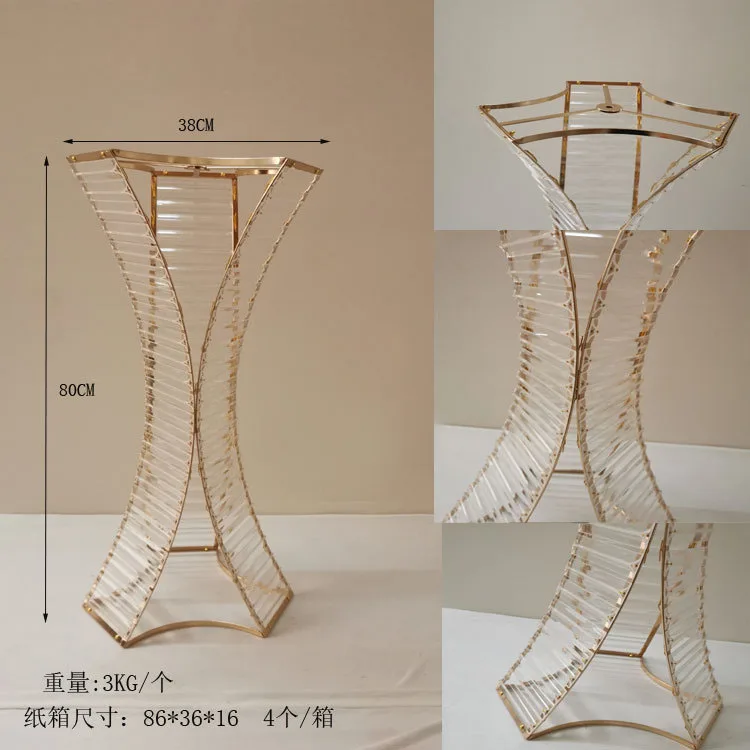 wedding table decoration centerpieces crystal for wedding table gold display stand flower ball vase centerpiece