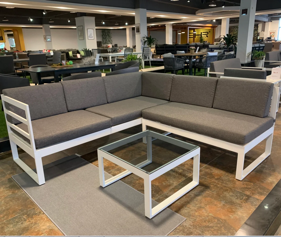 Factory Wholesale Aluminium Sofa Set Concise Style Outdoor Furniture Garden Sofa Alu. Sofa Set of 3