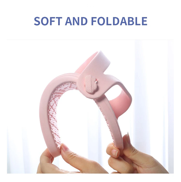 Light Weight Portable Folding Slippers For Travel Hotel Vocation Business Trip Women Bedroom Pedicure Foldable Slippers