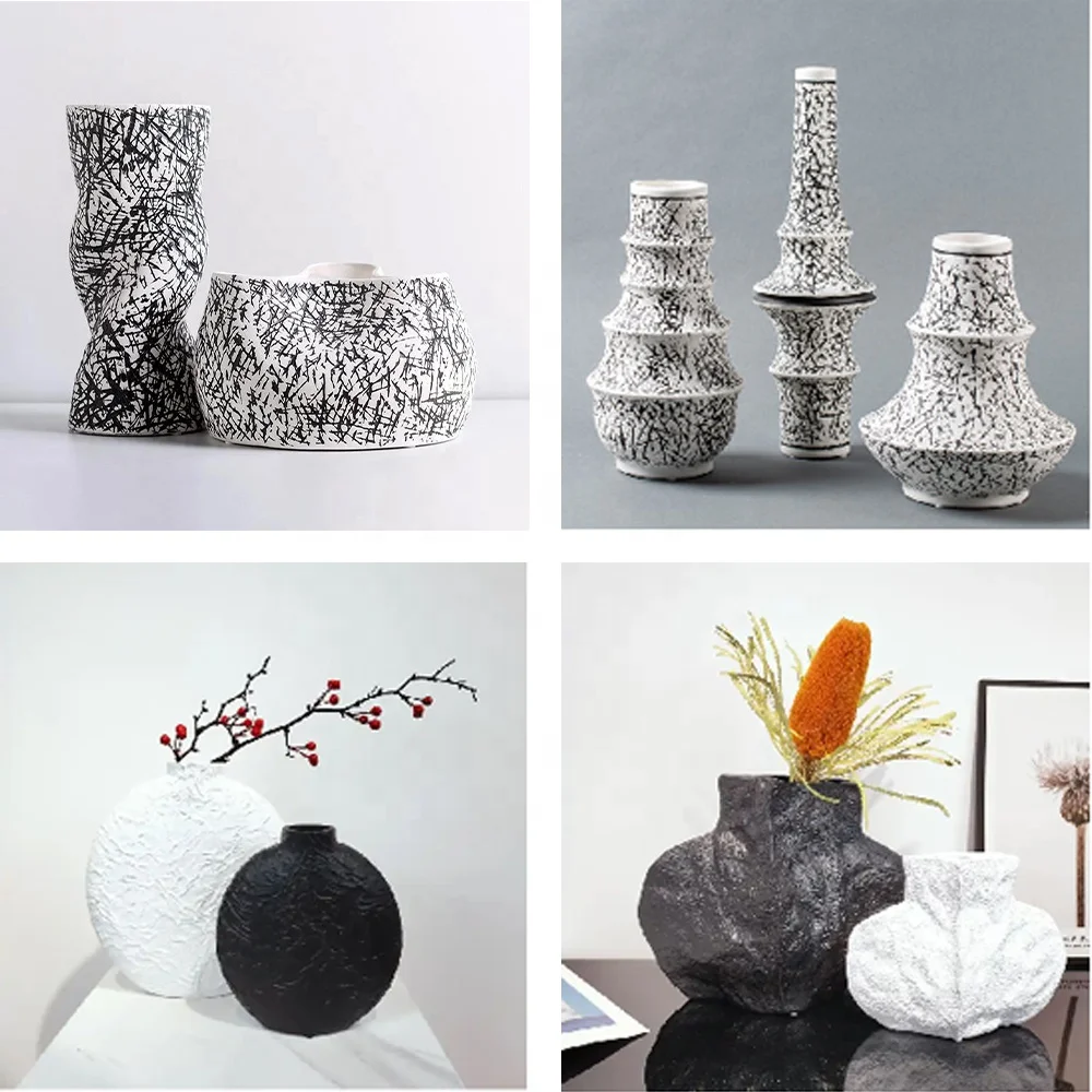 Wholesale of factory ceramics Chinese ancient style ceramic flowers home decoration customized ceramic vase