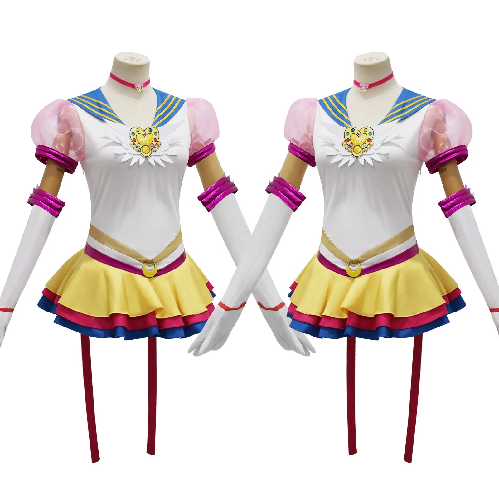Wholesale Sailor Moon Anime Costume Sailor Suit Halloween Party Lolita Dress Tsukino Usagi Cosplay Costume