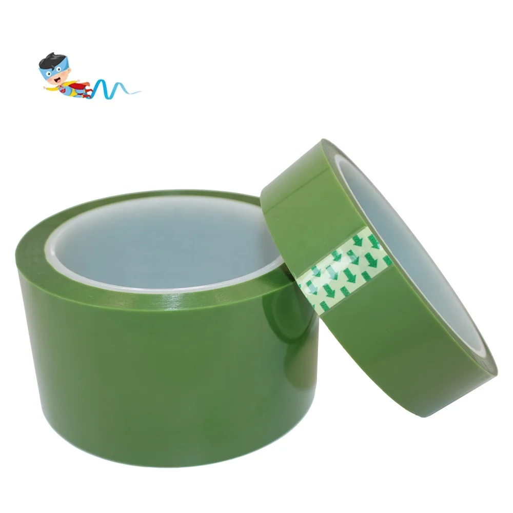 High Temperature Heat Resistant Transfer Sublimation Epoxy Resin Powder Coating Grass Green PET Polyester Film Silicone Tape