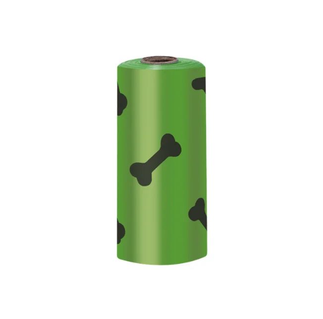 Waterproof portable poop bag dispenser 1roll/15pcs pet waste bags cleaning biodegradable clip dog compostable poop bags