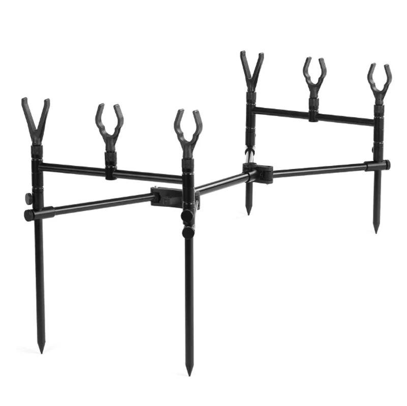 Amazon Fishing Rod Bracket Aluminum Alloy Ground Plug Bracket With Bag Carp Fishing Rod Pod