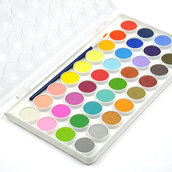 36 colors Semi-dry watercolor paint set watercolor palette Water Color Set