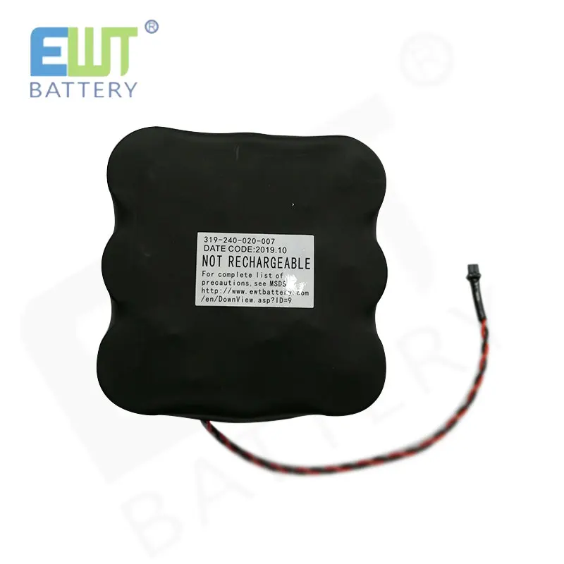 Non Rechargeable Lisocl2 Battery Pack ER34615 9P1S 3.6V 19AH Lithium Battery Ewt Made