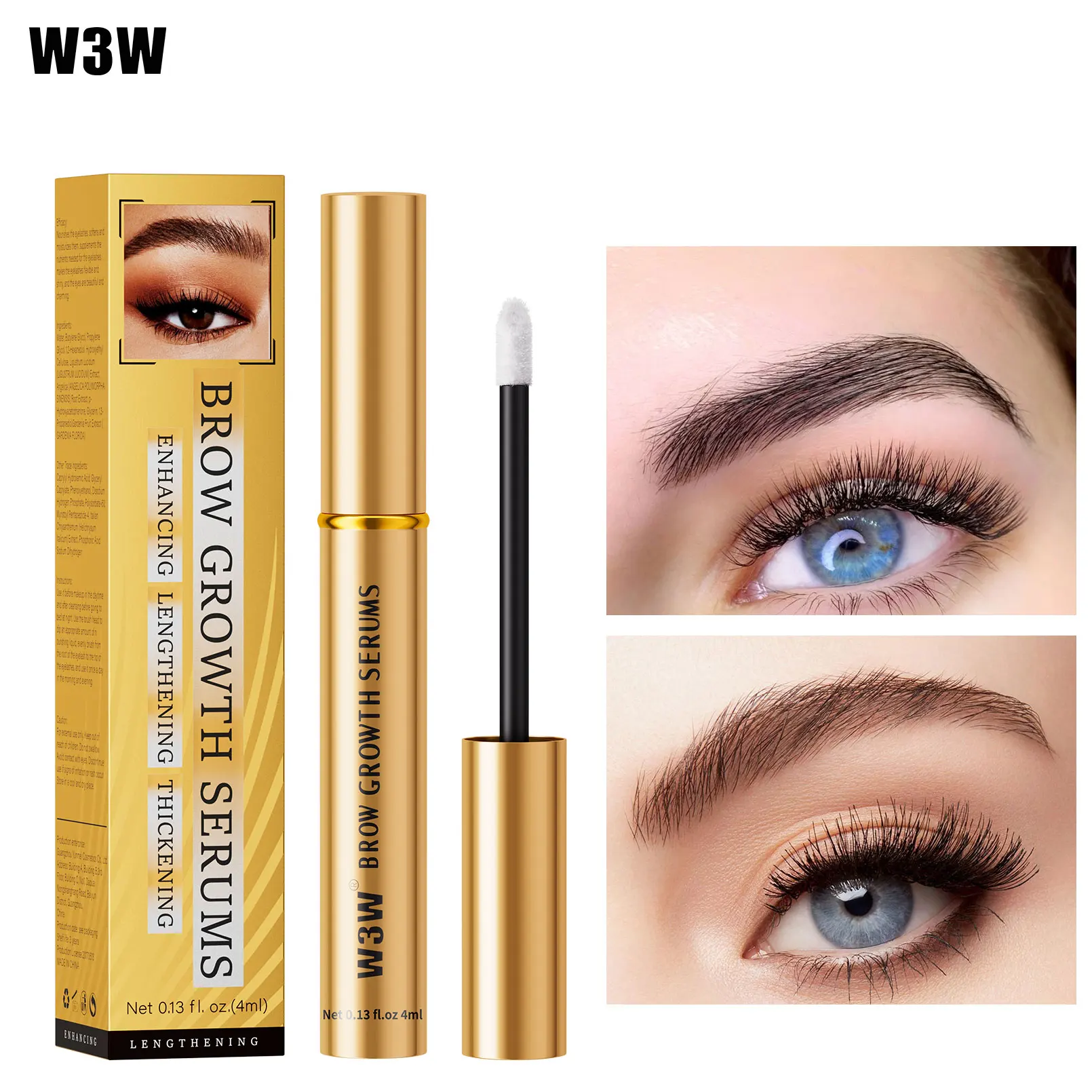 Brow Growth Private Label Eye Lash Growth Serum Eyelash Serum Grow Lasting Thicker Natural Longer Eyelashes Brows Lashes Growth