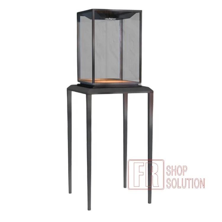 Необычные стекло Led цепочки и ожерелья Jewelry витрина Запираемые ювелирные изделия стенд дисплей для магазина