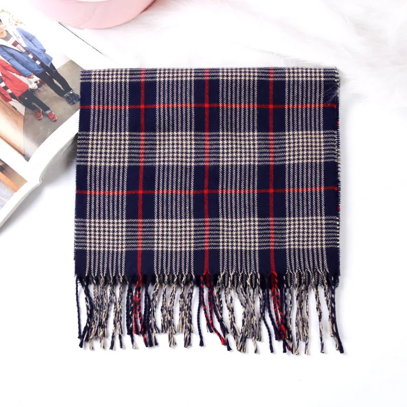 2019 New Women Winter Scarf Cashmere Scarves Shawls Soft Plaid Pashmina Scarf for Ladies Poncho Stoles Warm Knit Echarpe